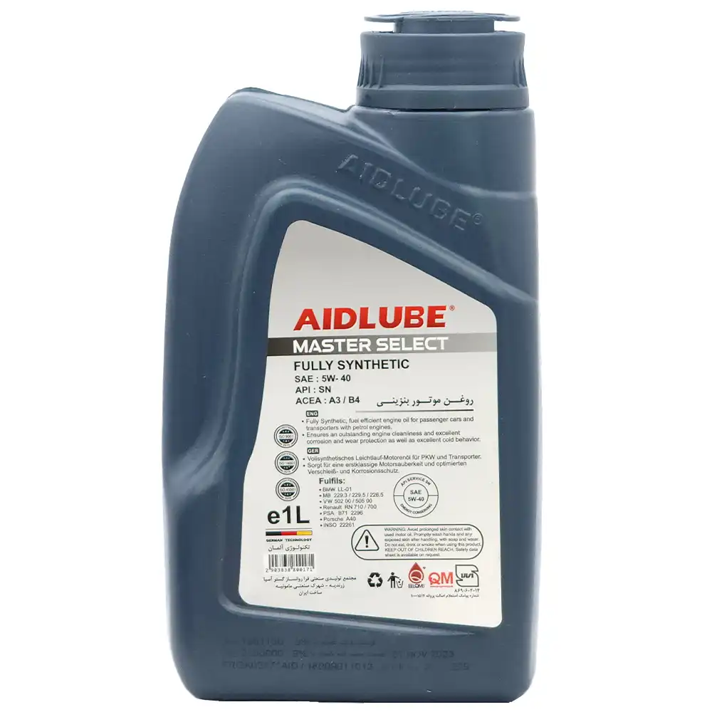 روغن موتور 5W-40 SN ایدلوب مستر سلکت