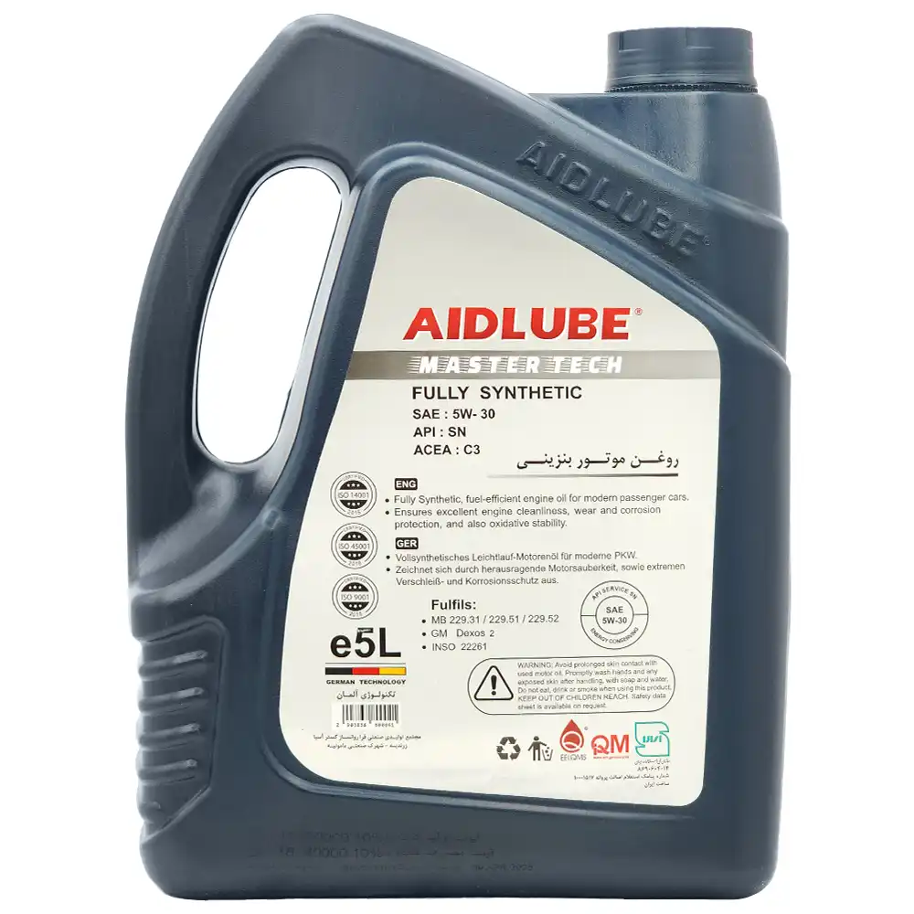 روغن موتور 5W-30 SN ایدلوب مستر تک 5 لیتر