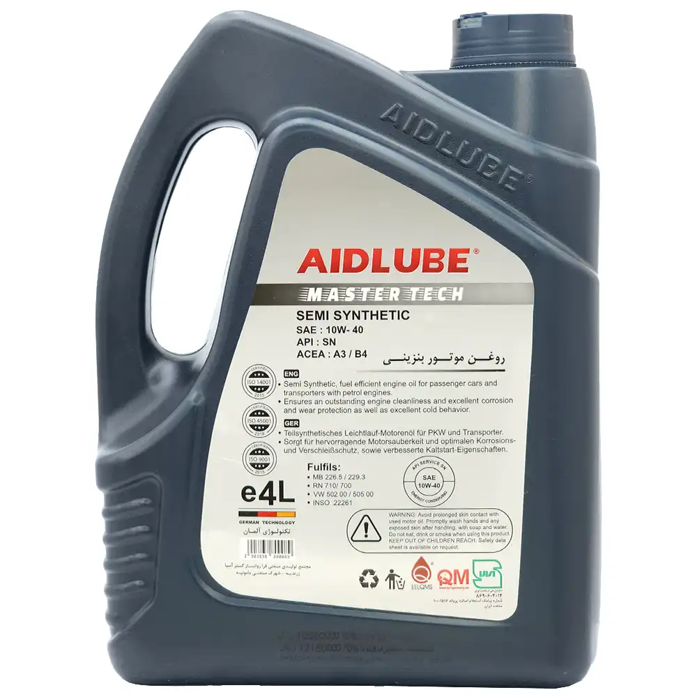 روغن موتور 10W-40 SN ایدلوب مستر تک 4 لیتر