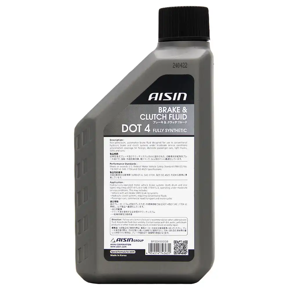 روغن ترمز آیسین 500 میلی لیتر DOT4