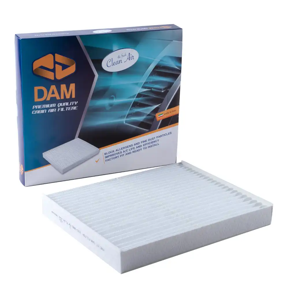 فیلتر کابین دم کی ام سی J7 الیاف توری دار